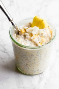 Overnight oats with chia seeds